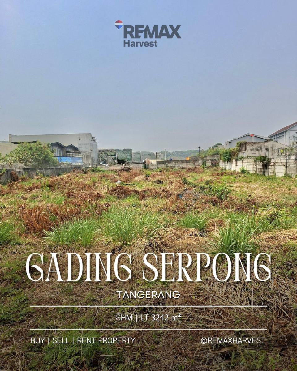 DIJUAL CEPAT !! TANAH KOMERSIL STRATEGIS Gading Serpong - Tangerang