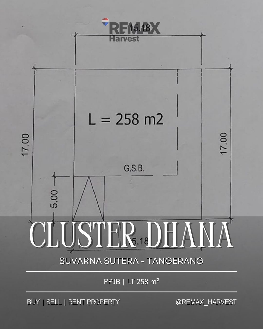 Kavling Siap Bangun Cluster Dhana Suvarna Sutera